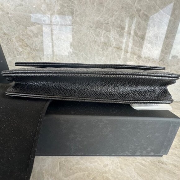 Chanel Lambskin Caviar Black Wallet On Chain Gold Hardware - Picture 6 of 15